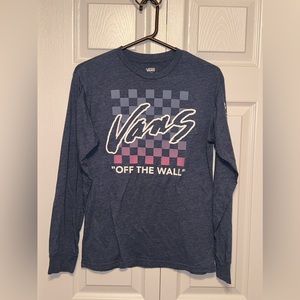 Mens VANS Off the Wall Small Blue Long Sleeve‎ EXCELLENT condition